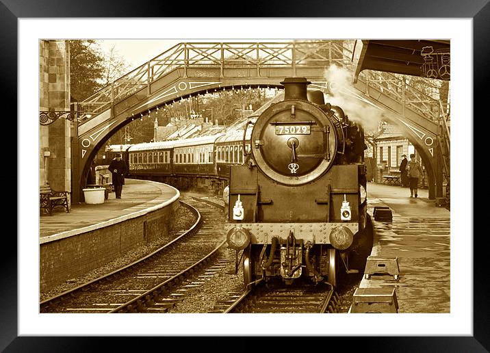 Pickering to Grosmont Steam Railway Framed Mounted Print by David Yeaman