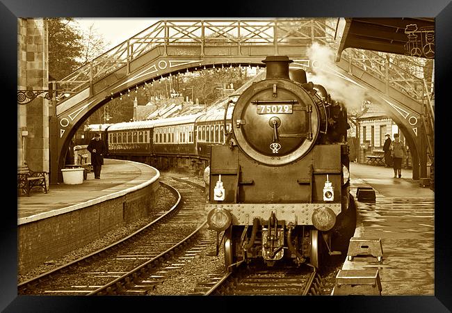 Pickering to Grosmont Steam Railway Framed Print by David Yeaman