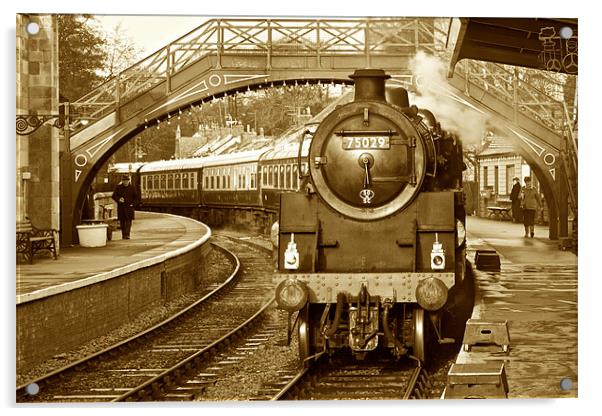 Pickering to Grosmont Steam Railway Acrylic by David Yeaman