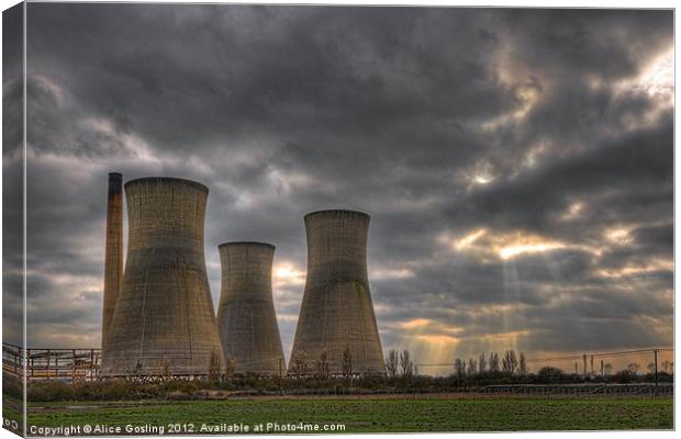Richborough Power Station Canvas Print by Alice Gosling