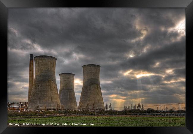 Richborough Power Station Framed Print by Alice Gosling