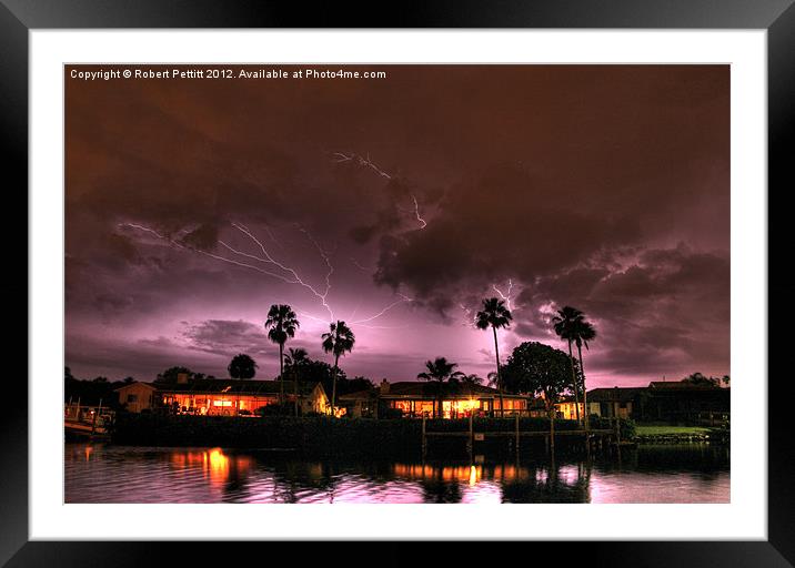 Bright Night Florida Sky Framed Mounted Print by Robert Pettitt