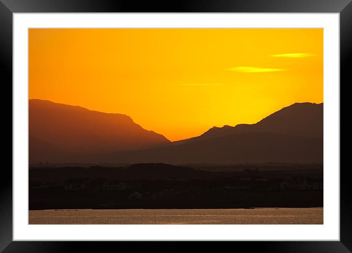 Sunrise over Snowdonia National Park Framed Mounted Print by Gail Johnson