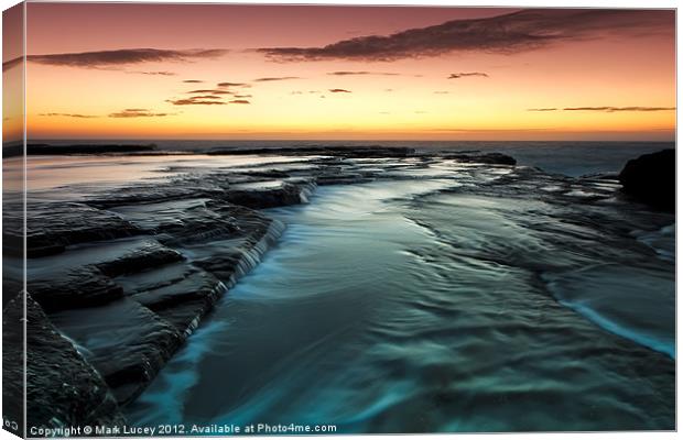 Flowing Down Canvas Print by Mark Lucey