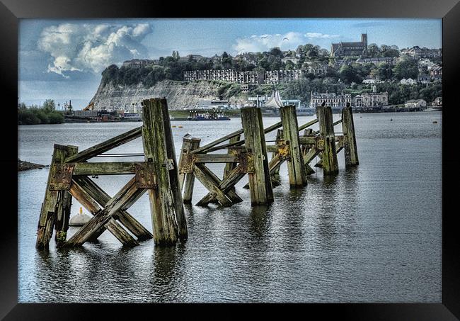 Cardiff Bay Old Jetty Framed Print by Steve Purnell