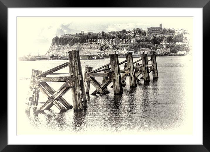 Cardiff Bay Old Jetty Framed Mounted Print by Steve Purnell