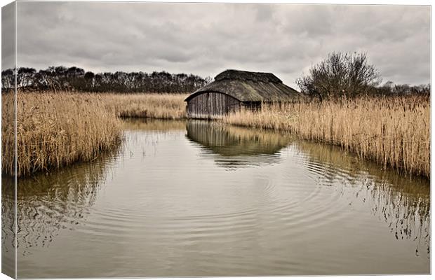 Hickling Boat House Canvas Print by Paul Macro