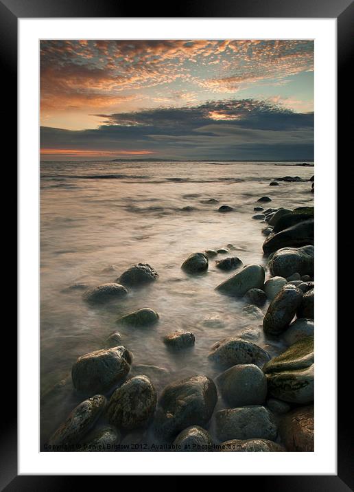 Osmington Sunset. Framed Mounted Print by Daniel Bristow