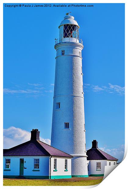 Nash Point Lighthouse Print by Paula J James