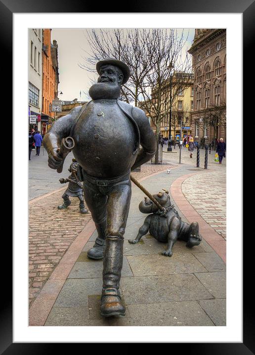 Desperate Dan Framed Mounted Print by Tom Gomez