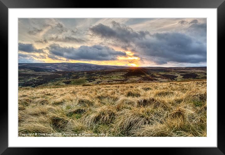 To the Dales and Beyond Framed Mounted Print by Chris Frost