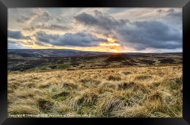 To the Dales and Beyond Framed Print by Chris Frost