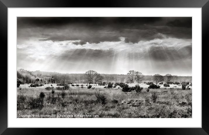 THE BARMING PLAINS Framed Mounted Print by Rob Toombs