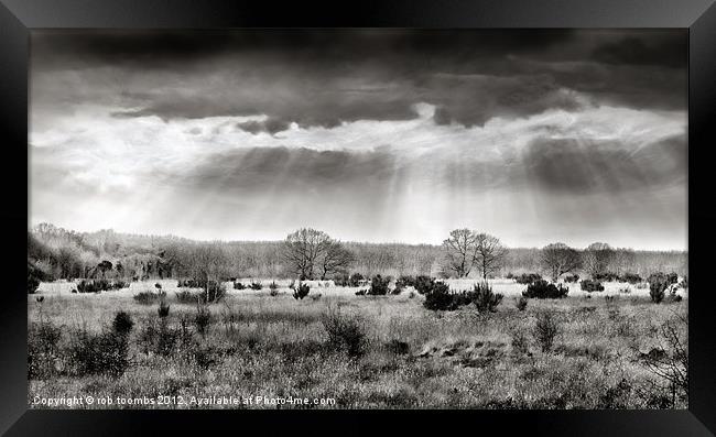 THE BARMING PLAINS Framed Print by Rob Toombs