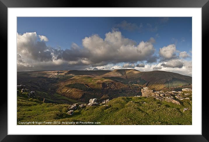 Allt Llwyd Brecon Beacons Framed Mounted Print by Creative Photography Wales