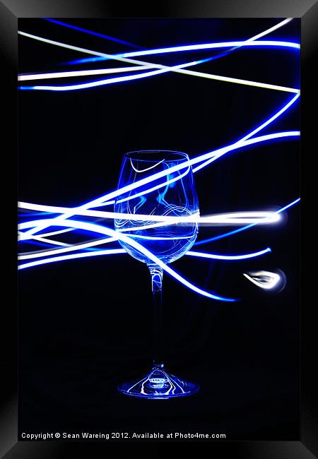 Neon Glass II Framed Print by Sean Wareing