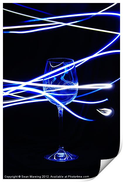 Neon Glass II Print by Sean Wareing