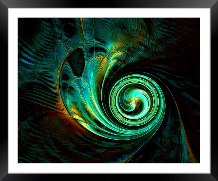 Mystic Spiral Framed Mounted Print by Amanda Moore