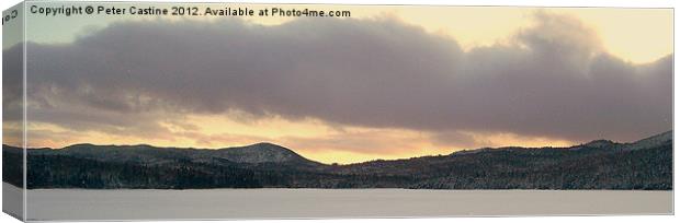 Third Connecticut Lake Canvas Print by Peter Castine