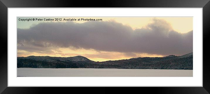 Third Connecticut Lake Framed Mounted Print by Peter Castine