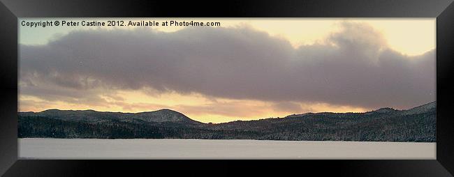 Third Connecticut Lake Framed Print by Peter Castine