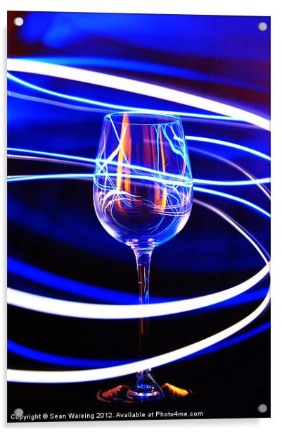 Neon Glass III Acrylic by Sean Wareing