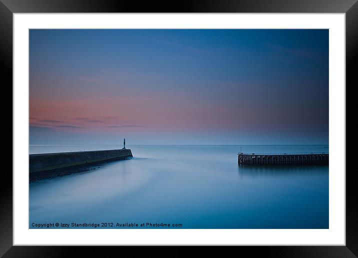 Aberystwyth harbour mouth Framed Mounted Print by Izzy Standbridge