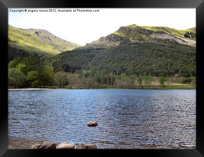 Loch Lubnaig Scotland Framed Print by angela morris