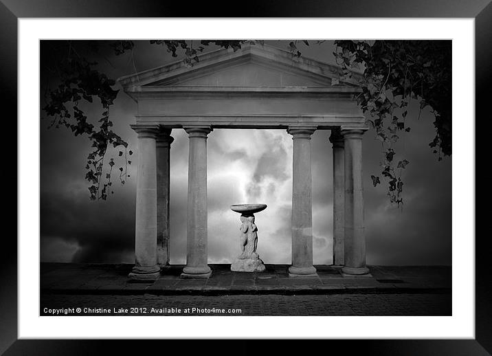 Temple of Dreams Framed Mounted Print by Christine Lake