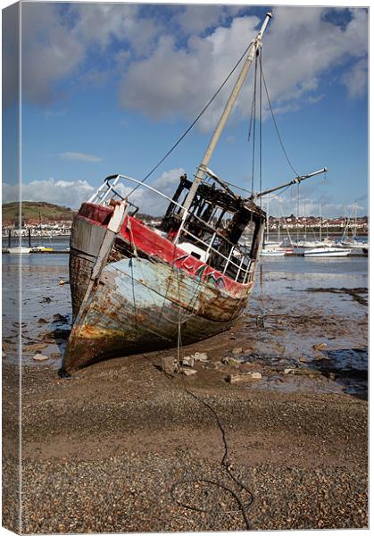 Conwy Quayside Canvas Print by Gail Johnson