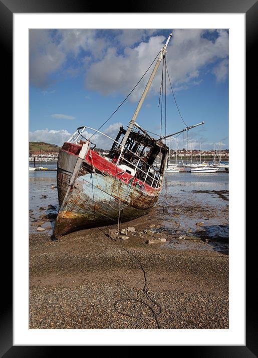 Conwy Quayside Framed Mounted Print by Gail Johnson