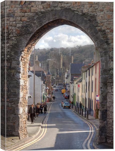 Conwy Castle Canvas Print by Gail Johnson