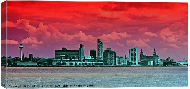The city of Liverpool Canvas Print by Rick Lindley