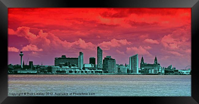 The city of Liverpool Framed Print by Rick Lindley