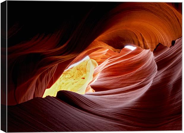 Sandstone Curve Canvas Print by Keith Barker