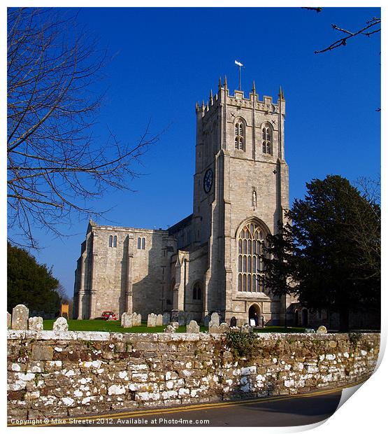 Christchurch Priory2 Print by Mike Streeter