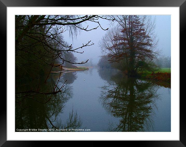 Misty Morning on the river Framed Mounted Print by Mike Streeter