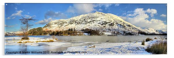 Ullswater Winter Acrylic by Martin Williams