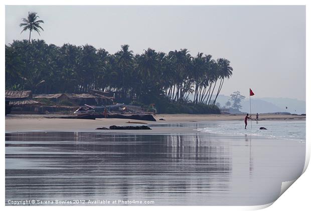 Putting up the Flag North Goa Print by Serena Bowles