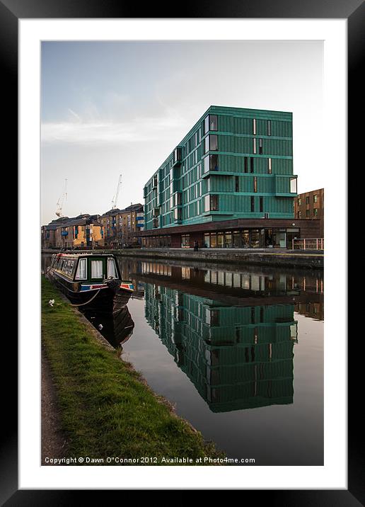 Reflections on Canal Framed Mounted Print by Dawn O'Connor