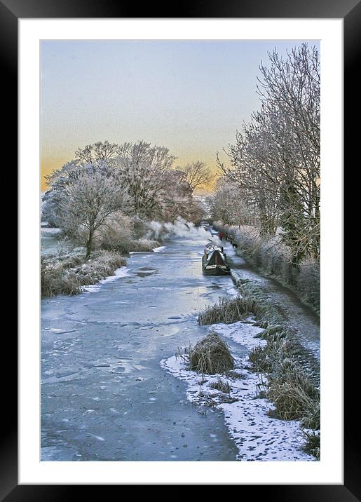 Foxton winter scene Framed Mounted Print by Jack Jacovou Travellingjour
