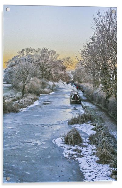 Foxton winter scene Acrylic by Jack Jacovou Travellingjour