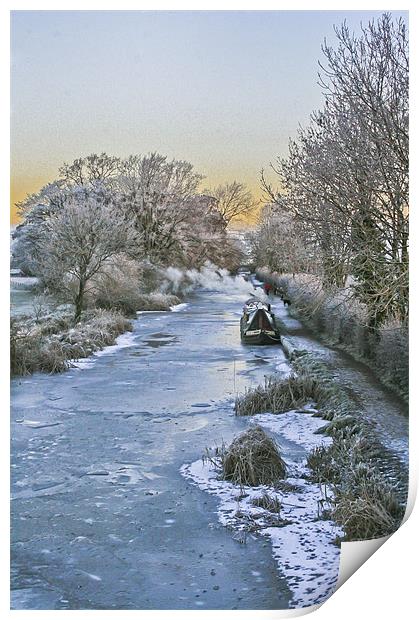Foxton winter scene Print by Jack Jacovou Travellingjour