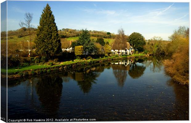 The River Exe at Bickleigh Canvas Print by Rob Hawkins