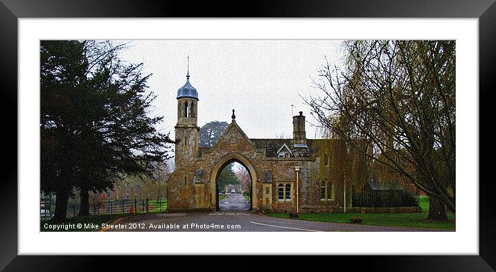 The Gatehouse Framed Mounted Print by Mike Streeter