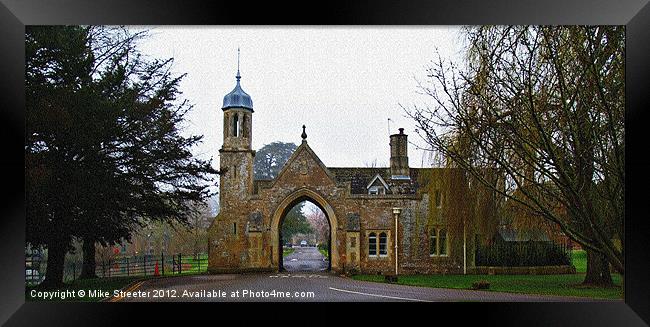 The Gatehouse Framed Print by Mike Streeter