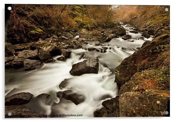 River Glaslyn Acrylic by Jim kernan