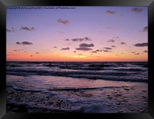 Morning Waves Framed Print by camera man