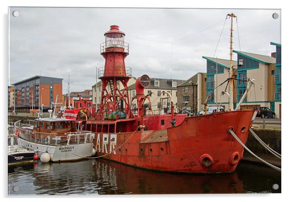 The North Carr Lightship Acrylic by Tom Gomez