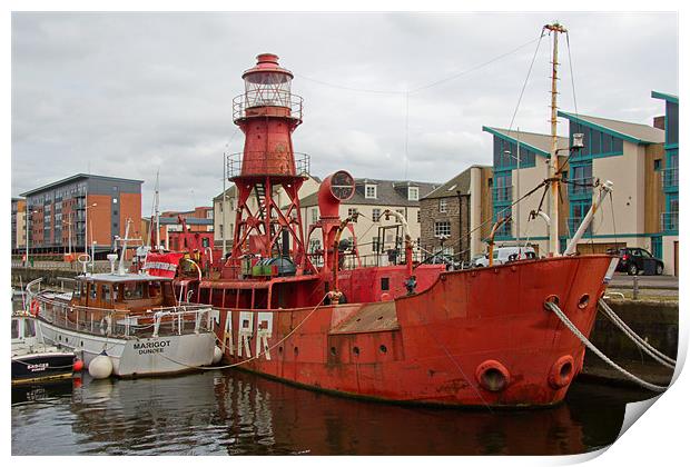 The North Carr Lightship Print by Tom Gomez